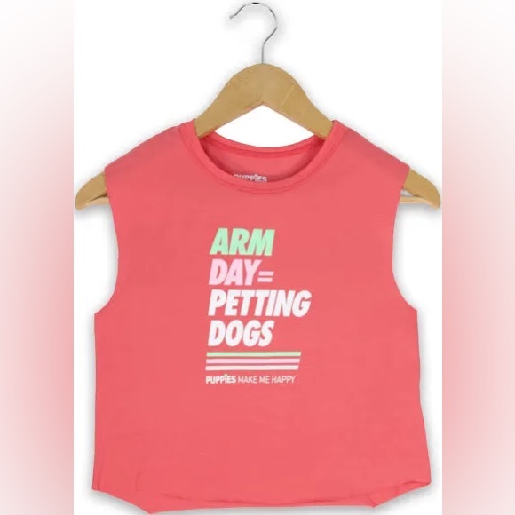 Puppies Make Me Happy Crop Top - Picture 2 of 7